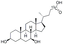 URSODEOXYCHOLIC-24-13C ACID 99% Struktur