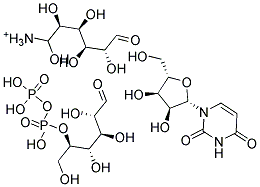 URIDINE 5'-DIPHOSPHOGLUCOSE-(GLUCOSE-6-3H) AMMONIUM Struktur