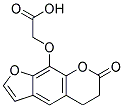 (7-OXO-6,7-DIHYDRO-5H-FURO[3,2-G]CHROMEN-9-YLOXY)-ACETIC ACID Struktur