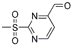 2-METYHANESULFONYL-PYRIMIDINE-4-CARBALDEHYDE Struktur