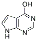 4-HYDROXY-7H-PYRROLO-(2,3-D)PYRIMIDINE Struktur