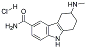 6-METHYLAMINO-6,7,8,9-TETRAHYDRO-5H-CARBAZOLE-3-CARBOXYLIC ACID AMIDE, HYDROCHLORIDE Struktur