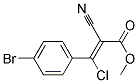 3-(4-BROMOPHENYL)-3-CHLORO-2-CYANO-2-PROPENOIC ACIDETHYL ESTER Struktur