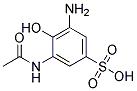 3-Acetamino-5-Amino-4-Hydroxybenzene Sulfonic Acid Struktur