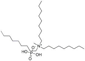 Tridodecyl methyl ammonium hydrogen phosphate Struktur