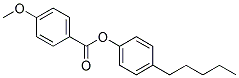 4-Pentylphenyl-4'-Methoxylbenzoate Struktur