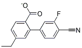 3-Fluoro-4-Cyanophenyl-4'-Ethylbenzoate Struktur