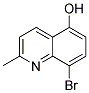 8-Bromo-5-Hydroxyquinaldine Struktur