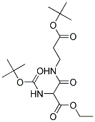 ETHYL 3-(3-TERT-BUTOXY-3-OXOPROPYLAMINO)-2-(N-BOC-AMINO)-3-OXOPROPANOATE Struktur