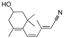 3-METHYL-5-(4-HYDROXY-2,6,6-TRIMETHYLCYCLOHEX-1-ENYL)PENTA-2-(E/Z)-4-DIENE-NITRILE Struktur