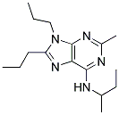 N-SEC-BUTYL-2-METHYL-8,9-DIPROPYL-9H-PURIN-6-AMINE Struktur