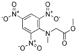 N-METHYL-N-(2,4,6-TRINITROPHENYL)-GLYCINE METHYL ESTER Struktur