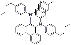 N,N'-BIS-(4-BUTYL-PHENYL)-N,N'-DI-P-TOLYL-PHENANTHRENE-9,10-DIAMINE Struktur