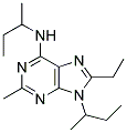 N,9-DI-SEC-BUTYL-8-ETHYL-2-METHYL-9H-PURIN-6-AMINE Struktur