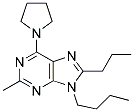 9-BUTYL-2-METHYL-8-PROPYL-6-(PYRROLIDIN-1-YL)-9H-PURINE Struktur