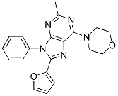 8-(FURAN-2-YL)-2-METHYL-6-MORPHOLINO-9-PHENYL-9H-PURINE Struktur