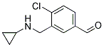 4-CHLORO-3-((CYCLOPROPYLAMINO)METHYL)BENZALDEHYDE Struktur