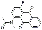 4-BROMO-1-(N-ACETYLMETHYLAMINO)ANTHRAQHINONE Struktur