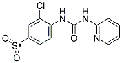 3-CHLORO-4-(3-PYRIDIN-2-YL-UREIDO)-BENZENESULFONYL Struktur