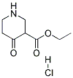 (+/-)4-OXO NIPECOTIC ACID ETHYL ESTER, HCL Struktur