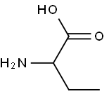 DL-A-AMINO-N-BUTYRIC ACID CRYSTALLINE Struktur