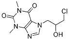 7-(3-CHLORO-2-HYDROXYPROPYL)-1,3-DIMETHYL-2,3,6,7-TETRAHYDRO-1H-PURINE-2,6-DIONE, TECH Struktur