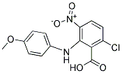 6-CHLORO-2-(4-METHOXYANILINO)-3-NITROBENZOIC ACID, TECH Struktur