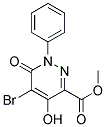 METHYL 5-BROMO-4-HYDROXY-6-OXO-1-PHENYL-1,6-DIHYDROPYRIDAZINE-3-CARBOXYLATE, TECH Struktur