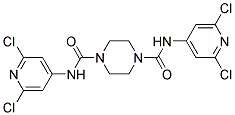 N1,N4-DI(2,6-DICHLORO-4-PYRIDYL)PIPERAZINE-1,4-DICARBOXAMIDE, TECH Struktur