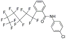 N-(4-CHLOROPHENYL)-2-(1,1,2,2,3,3,4,4,5,5,6,6,6-TRIDECAFLUOROHEXYL)BENZAMIDE, TECH Struktur