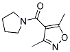 (3,5-DIMETHYLISOXAZOL-4-YL)(1-PYRROLIDINYL)METHANONE, TECH Struktur