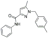 N3-PHENYL-5-METHYL-1-(4-METHYLBENZYL)-1H-PYRAZOLE-3-CARBOXAMIDE, 90+% Struktur