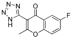 6-FLUORO-2-METHYL-3-(1H-TETRAZOL-5-YL)-4H-CHROMEN-4-ONE Struktur