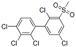 3-METHYLSULFONYL-2,2',3',4',5-PENTACHLOROBIPHENYL Struktur