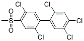 4-METHYLSULFONYL-2,2',4',5,5'-PENTACHLOROBIPHENYL Struktur