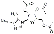 5-AMINO-1-(2',3',5'-TRI-O-ACETYL-B-D-RIBOFURANOSYL)-IMIDAZOLE-4-CARBONITRILE Struktur