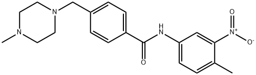 N-(4-METHYL-3-NITROPHENYL)-4-(4-METHYLPIPERAZINOMETHYL)BENZAMIDE Struktur