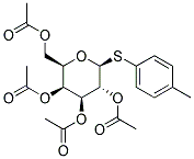 4-METHYLPHENYL 2,3,4,6-TETRA-O-ACETYL-THIO-B-D-GALACTOPYRANOSIDE Struktur