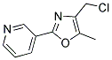 4-CHLOROMETHYL-5-METHYL-2-(PYRIDIN-3-YL)OXAZOL Struktur