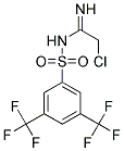 N1-(2-CHLOROETHANIMIDOYL)-3,5-DI(TRIFLUOROMETHYL)BENZENE-1-SULPHONAMIDE Struktur