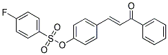 4-(3-OXO-3-PHENYLPROP-1-ENYL)PHENYL 4-FLUOROBENZENE-1-SULPHONATE Struktur