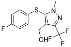 5-(4-FLUOROPHENYLTHIO)-4-(HYDROXYMETHYL)-1-METHYL-3-(TRIFLUOROMETHYL)-1H-PYRAZOL Struktur