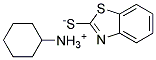 Cyclohexylamine salt of 2-mercaptobenzothioazole Struktur