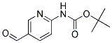 (5-Formyl-pyridin-2-yl)-carbamic acid tert-butyl ester Struktur