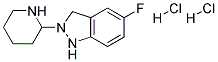 5-FLUORO-2-PIPERIDIN-2-YL-3H-INDAZOLE DIHYDROCHLORIDE Struktur