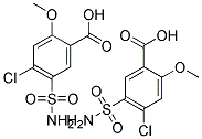 4-Chloro-2-Methoxy-5-Sulfamoylbenzoic Acid 2-Methoxy-4-Chloro-5-Sulfamoylbenzoic Acid Struktur