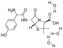 Amoxicillin trihydrate powder and compacted Struktur