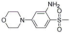 2-(Methylsulphonyl)-5-morpholin-4-ylaniline Struktur