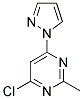 4-Chloro-2-methyl-6-(1H-pyrazol-1-yl)pyrimidine Struktur