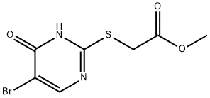 Methyl [(5-bromo-4-hydroxypyrimidin-2-yl)thio]acetate Struktur